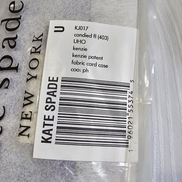 Kate Spade Metallic Purple Patent Card Case on Chain Crossbody RARE - Picture 5 of 6